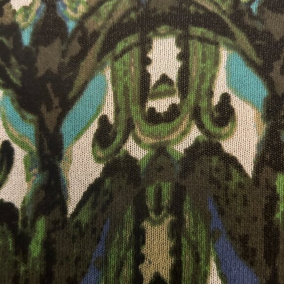 Large, by Jones New York sweater, Green, black turquoise and white - Picture 5 of 5